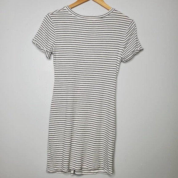 L. A. Hearts Striped Ribbed Twist Knot Front Black White Striped Size Small - Picture 6 of 8